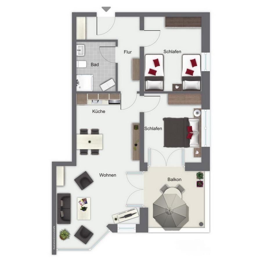 Duenenblick Wohnung 27 Boltenhagen  Luaran gambar
